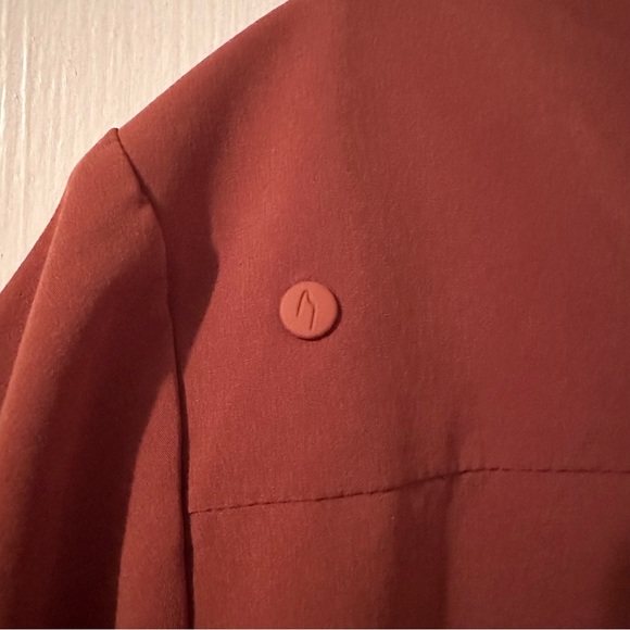 Wayre Button Up Crop in Clay - Picture 5 of 9